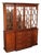 Henkel Harris Georgian Style Inlaid Mahogany Breakfront Bookcase For Sale