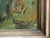 1970s framed Folk Art oil landscape painting of a beautiful stream through a land reserve surrounded by trees. In light...