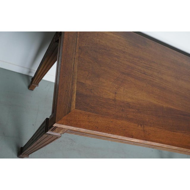 Louis XVI French Walnut Writing Desk, 1920s For Sale - Image 11 of 16