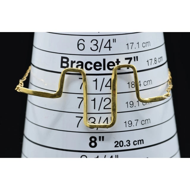 The Henlopen: Funky Mid-Century Modern 14 Karat Yellow Gold Bracelet For Sale - Image 4 of 6