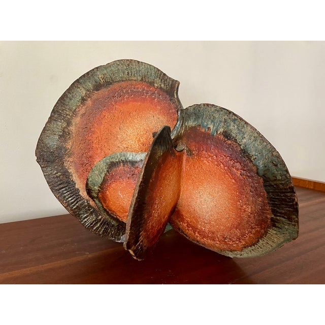 Orange Bonardot, Large Abstract Piece, 2000s, Ceramic For Sale - Image 8 of 13