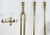 Vintage Brass Wall Mount Fireplace Tools, S/3 For Sale - Image 9 of 9