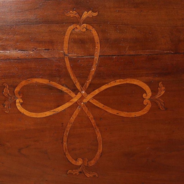 Baroque Walnut Bureau with Maple Inlays For Sale - Image 13 of 16