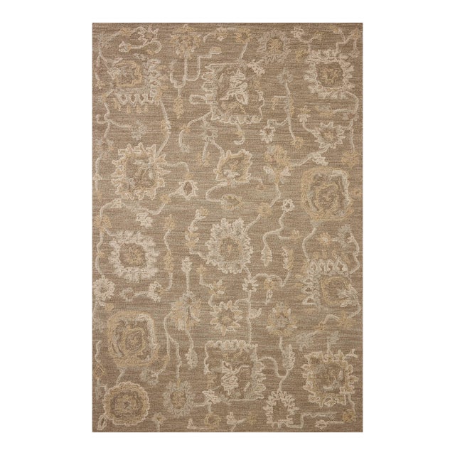 Chris Loves Julia x Loloi Dorothea Oak / Natural 5'-0" x 7'-6" Area Rug For Sale