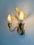 Italian Gilt and White Tole Two-Light Wall Sconces Masca, 1970s, Set of 2 For Sale - Image 12 of 17