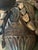 1960s Pair of Monumental 31” Italian Rococo Revival Carved Wood & Metal Wall Sconces For Sale - Image 11 of 12