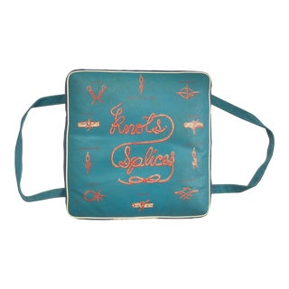 Vintage Knots and Splices Boating Cushion For Sale