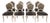 Set of 8 Hickory White Country French Dining Chairs For Sale