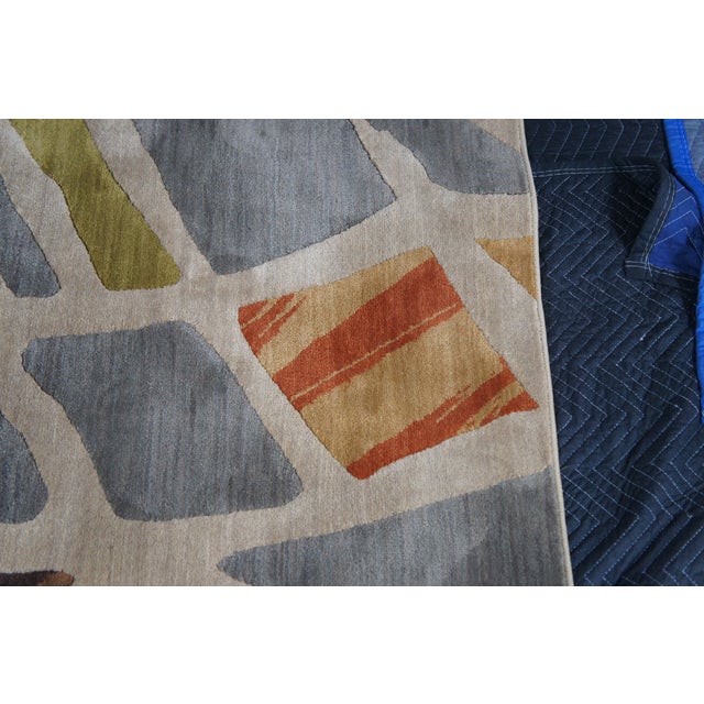 Karastan Artois Mathias Fog Abstract 74800-14114 Area Rug Carpet 5.5' X 8' For Sale - Image 6 of 12