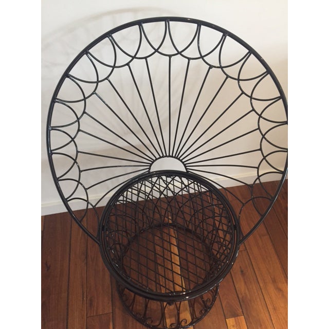 Vintage BoHo Metal Peacock Chair | Chairish