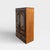 Brown Japanese Antique Refinished Cabinet With Figured Wood Panels and Fabric Inserts For Sale - Image 8 of 17