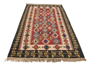 Vintage Turkish Kilim Rug - 71" X 111"