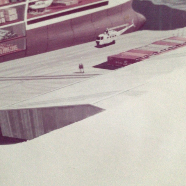 1950s States Steamship Company Cargo Ship Breakaway Drawing at San Francisco Bay For Sale - Image 12 of 12