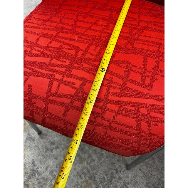 Abstract Vintage Collection of Red Abstract Coalesse Steelcase Dining Chairs For Sale - Image 3 of 12