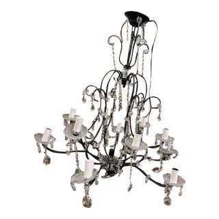 Emme Pi Light Art. 2090/6+6+1 Italian Crystal Chandelier 13 Light For Sale