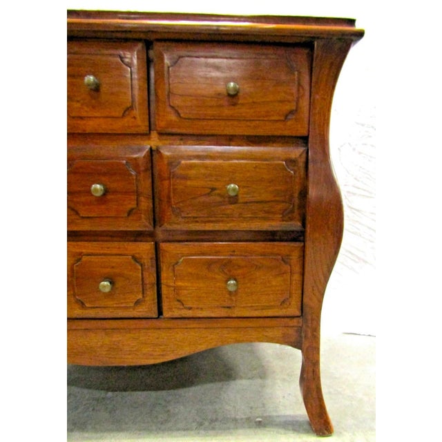 Late 19th Century Antique Dutch Colonial Teak 9-Drawer Bombay Chest For Sale - Image 5 of 13