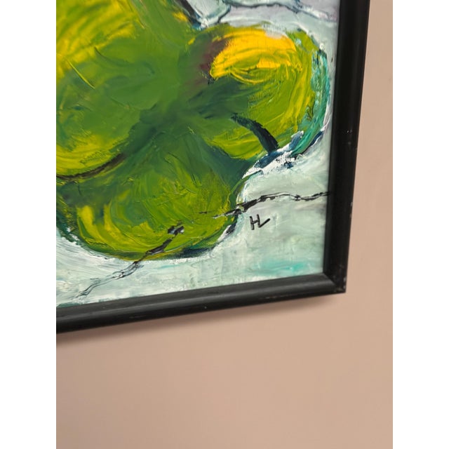 H. L., Flowers, 1950s, Oil on Canvas, Framed For Sale - Image 5 of 18