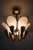 Metal Scandinavian Ceiling Lamp in Opaline Glass and Brass by Carl Fagerlund, 1950s For Sale - Image 7 of 13