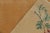 Textile 1960s Vintage Distressed Art Deco Rug in Golden-Brown With Colorful Floral For Sale - Image 7 of 8