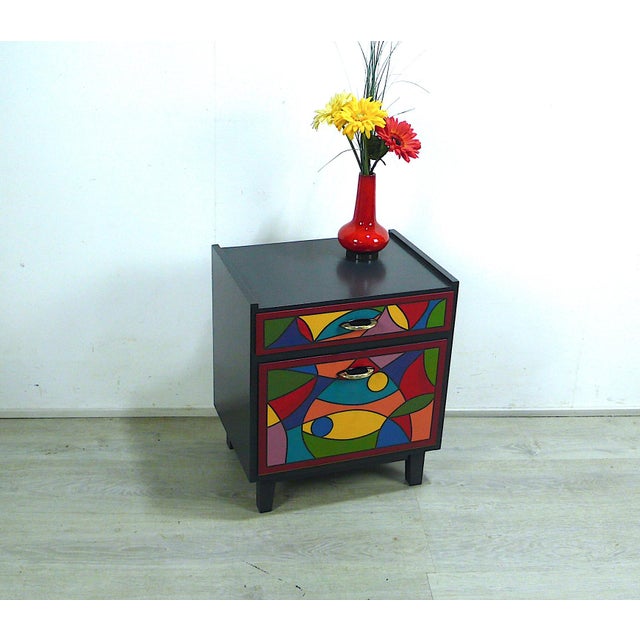 Vintage Nightstand in Wood, 1960s For Sale - Image 4 of 6