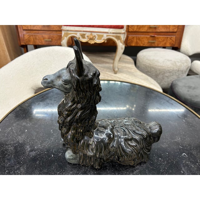 1950s 1950s Italian Mid Century Ceramic Llama For Sale - Image 5 of 11