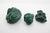 Botryoidal Malachite specimen trio, often referred to as "malachite brain" due to its nodular, bubbly texture. Three small...
