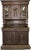 This is a Highly Carved Antique English Two Piece Walnut Court Cupboard.China Cabinet with great storage. The cupboard...