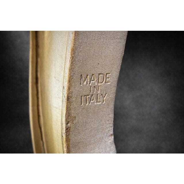 Vintage Italian Louis XV Style Gilt Console Table – Rococo Cabriole Leg Entry Table – Made in Italy For Sale In Los Angeles - Image 6 of 7