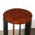 This beautiful Art Deco Side Table in Book-Matched Walnut & Black Lacquer Fluted Supports originates from the United...