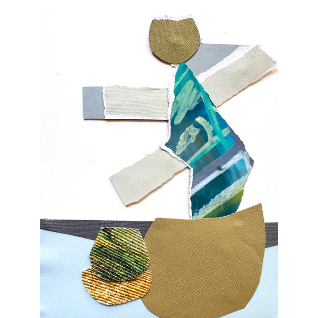 "Cut to the Feeling 4" Original Framed Collage on Paper by Zac Woodiel For Sale In Little Rock - Image 6 of 12