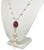 2010s Akoya Pearl Ruby Necklace 14k Gold Italy Certified For Sale - Image 5 of 8