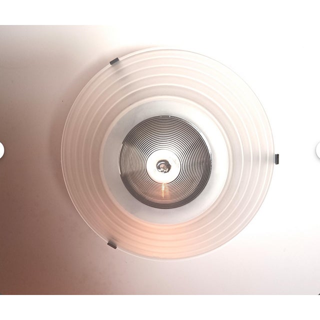 Metal Ceiling Pendant in Murano Glass from F. Fabbian For Sale - Image 7 of 12