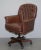 Brown Leather Chesterfield Captain's Armchair For Sale - Image 4 of 14