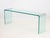Pace Collection Leon Rosen Pace Collection Glass Waterfall Table For Sale - Image 4 of 6