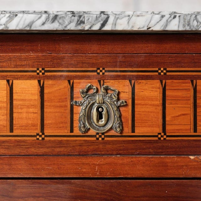 French Louis XVI Period Marble Top Commode, Circa 1770 For Sale - Image 13 of 17