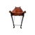 Metal Egyptian Revival Neoclassical -Style Leather Top Console Table by Maitland Smith For Sale - Image 7 of 11