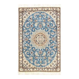 Pasargad DC Fine Hand Knotted Silk & Wool Rug For Sale