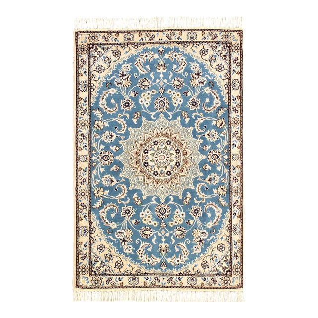 Pasargad DC Fine Hand Knotted Silk & Wool Rug For Sale