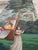 Hand Painted Oriental Ottoman Palace Garden Panoramic Mural Panels | Set of 5 Panels 3ft×8ft Custom Scenic Wallpaper For Sale - Image 4 of 4