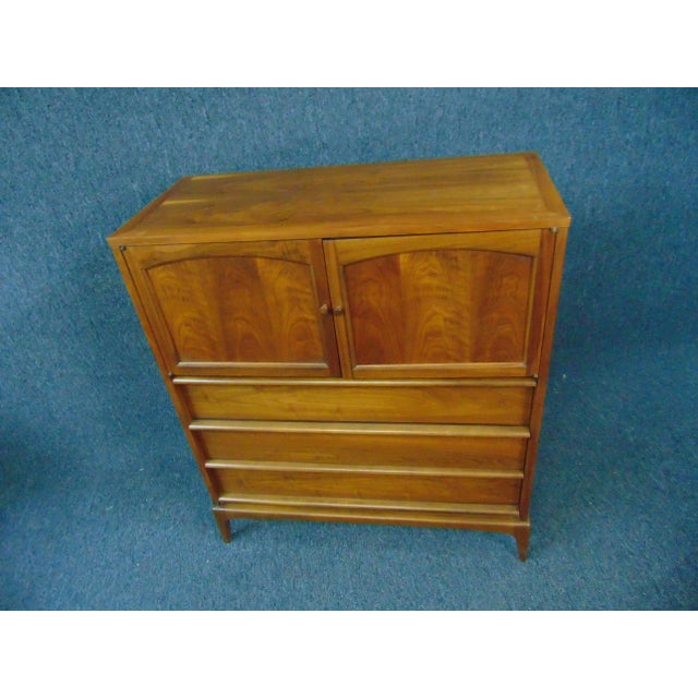 Lane Mid Century Modern Walnut Gentleman’s Chest Chairish