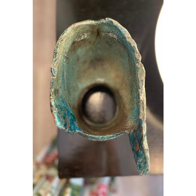 Ceramic Glazed Ceramic Head Sculpture, 1960s For Sale - Image 7 of 8