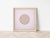 Contemporary Pastel Lavender-Pink Abstract Minimal Circle Art Print by Emily Keating Snyder | 30 X 30 Print in Wood Frame For Sale - Image 3 of 4