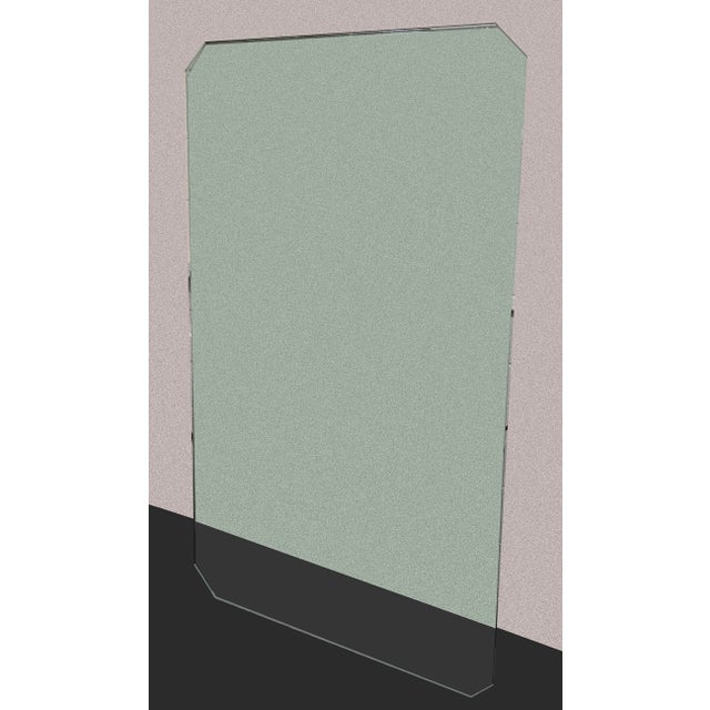 This ¾"-thick sheet of tempered glass, with its edges flat-edge-polished, will make a superb tabletop for your custom table!