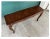 French Provincial Late 20th Century French Provincial Style Carved Sofa Console Table For Sale - Image 3 of 7