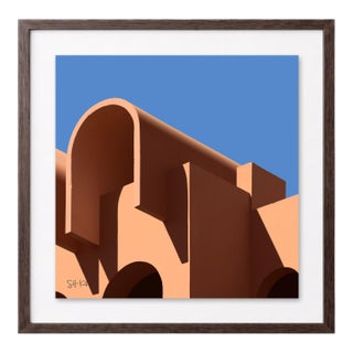 “Marrakesh 13” Giclee Archival Pigment Print 24x24 Framed in Walnut For Sale