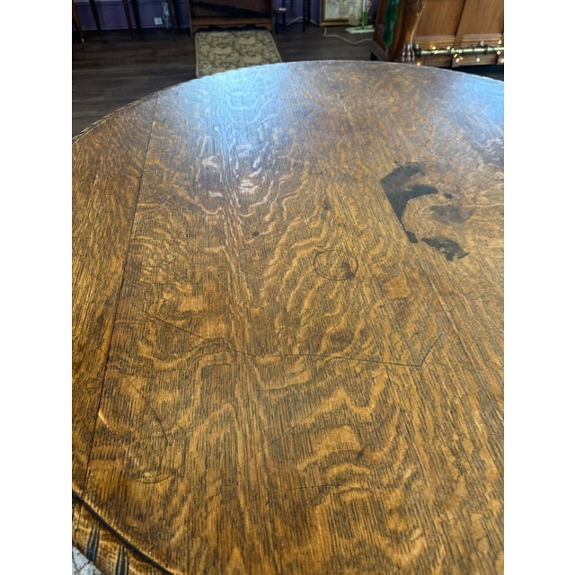 1930s 1930s Large Round Table With Barley Twist Legs For Sale - Image 5 of 7