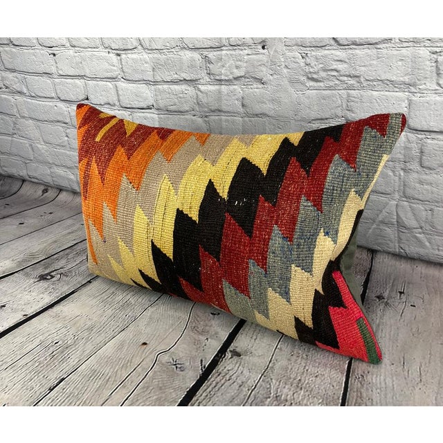 Vintage Pillow Case Turkish Kilim Pillow Decorative Kilim Pillow Dry cleaning only. PILLOW INSERT IS NOT INCLUDED