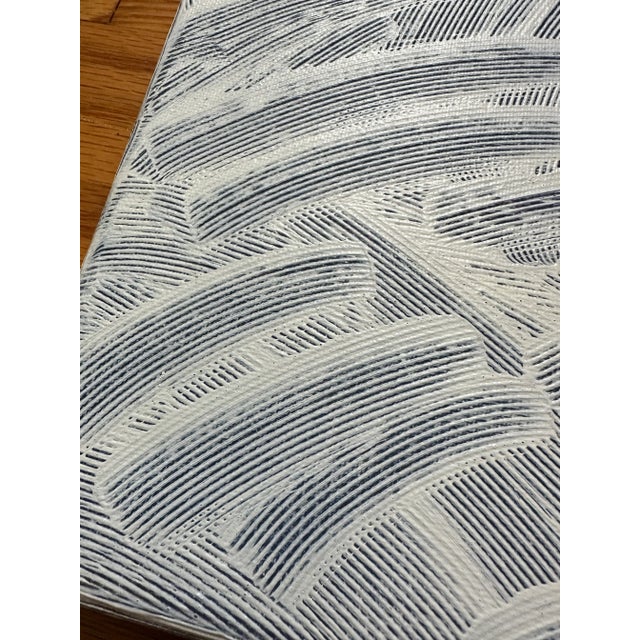 Erin Simon Original Abstract Painting “Current” (In Blue and White) Canvas For Sale In Baltimore - Image 6 of 7