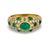 Contemporary 1990s Cartier Emerald Diamond 18k Yellow Gold Ring, Size 7 For Sale - Image 3 of 6
