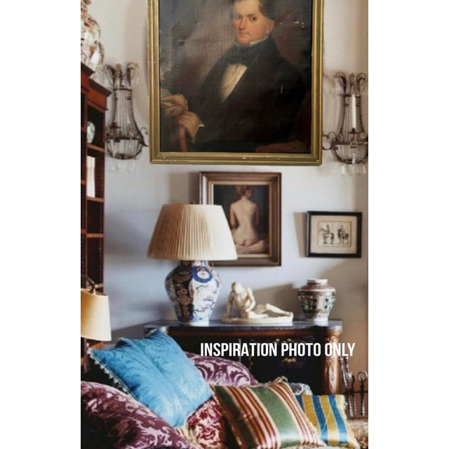 19th‑Century Framed Oil Portrait of a Gentleman Holding Document — Antique Victorian Painting For Sale - Image 12 of 12